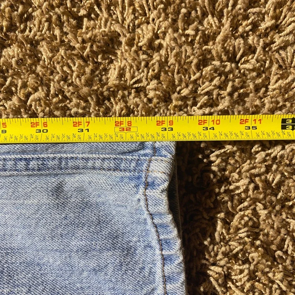 Levis 527 Low Boot Cut Jeans Mens 36x34 Light Wash Denim 100% Cotton Blue